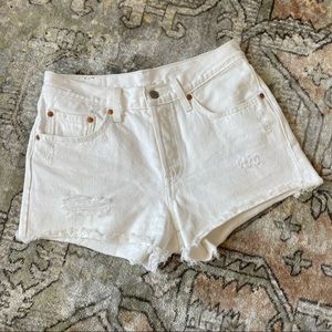 Levi’s 501 White Jean Short